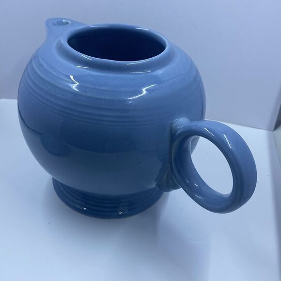 Homer Laughlin HLC Fiesta Periwinkle Teapot w/Lid Large 44 oz. 5 Cup Retired - Picture 14 of 16